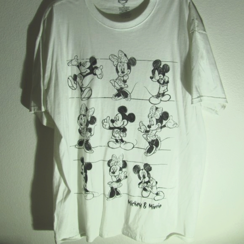 Disney Mickey Minnie Tee Plus Size 1X NWOT